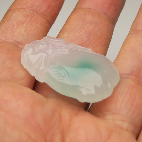 Jade Hand Made Carved Pendant
